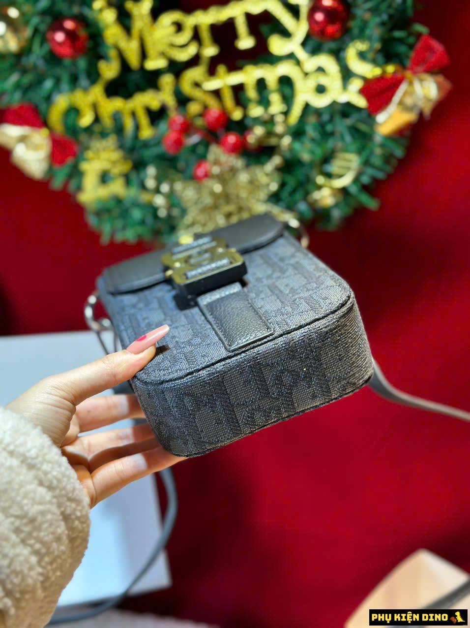 Túi Đựng Điện Thoại Dior Màu Đen Trắng Fullbox 10 Túi Dior Màu Đen Họa Tiết Đựng Điện Thoại