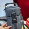 Túi Đựng Điện Thoại Dior Màu Đen Họa Tiết