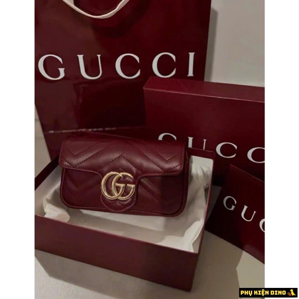 Túi Gucci GG Marmont In Rosso Ancora Red 476433-DTDHV-6207 7 tui gucci do ruou