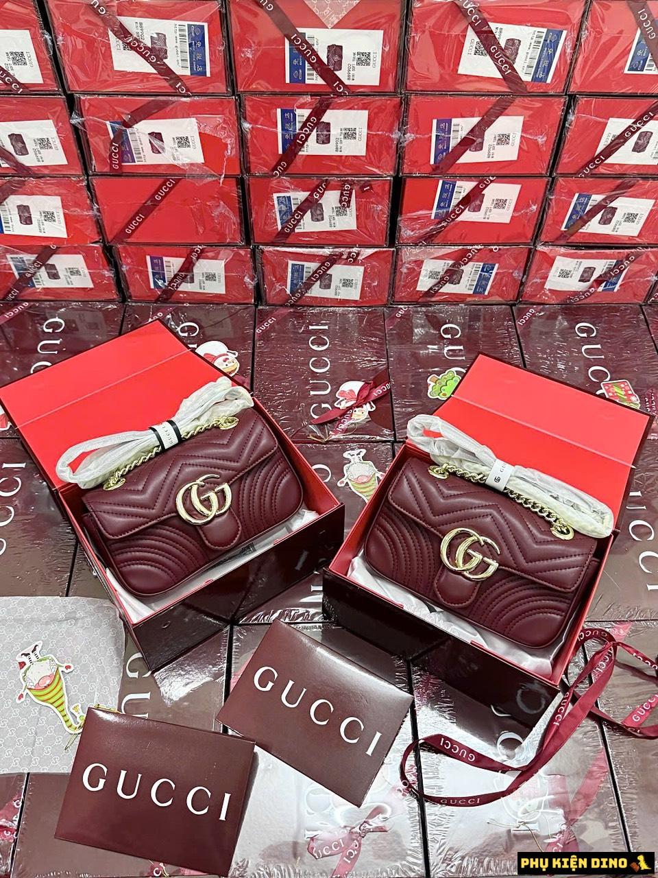 Túi Gucci GG Marmont In Rosso Ancora Red 476433-DTDHV-6207 2 Túi Gucci GG Marmont In Rosso Ancora Red