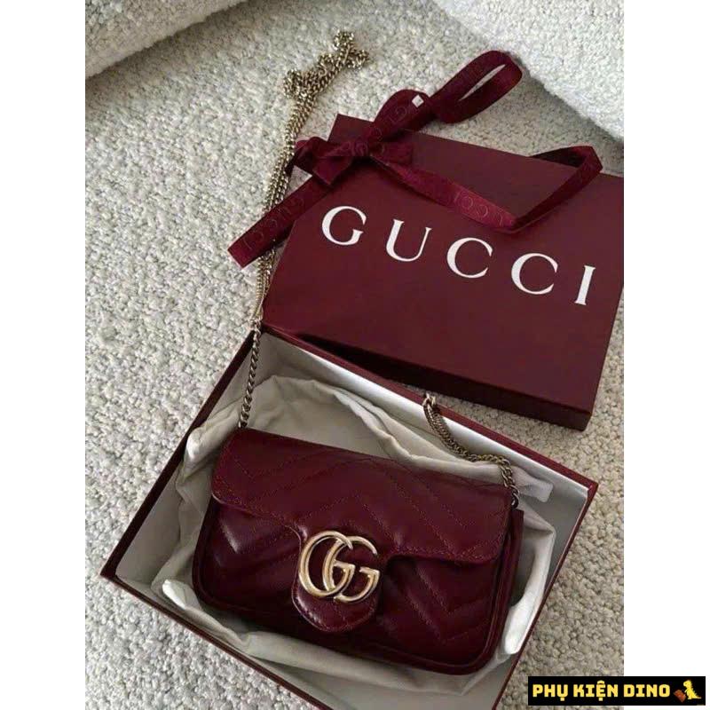 Túi Gucci GG Marmont In Rosso Ancora Red 476433-DTDHV-6207 4 Túi Gucci GG Marmont In Rosso Ancora Red