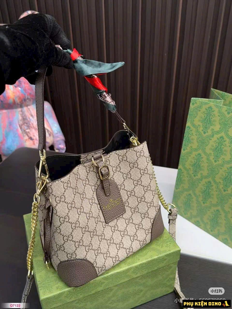 Túi Gucci Neo Size 21 Kèm Khăn Fullbox 4 Túi Gucci Neo Size 21 Dáng Giỏ