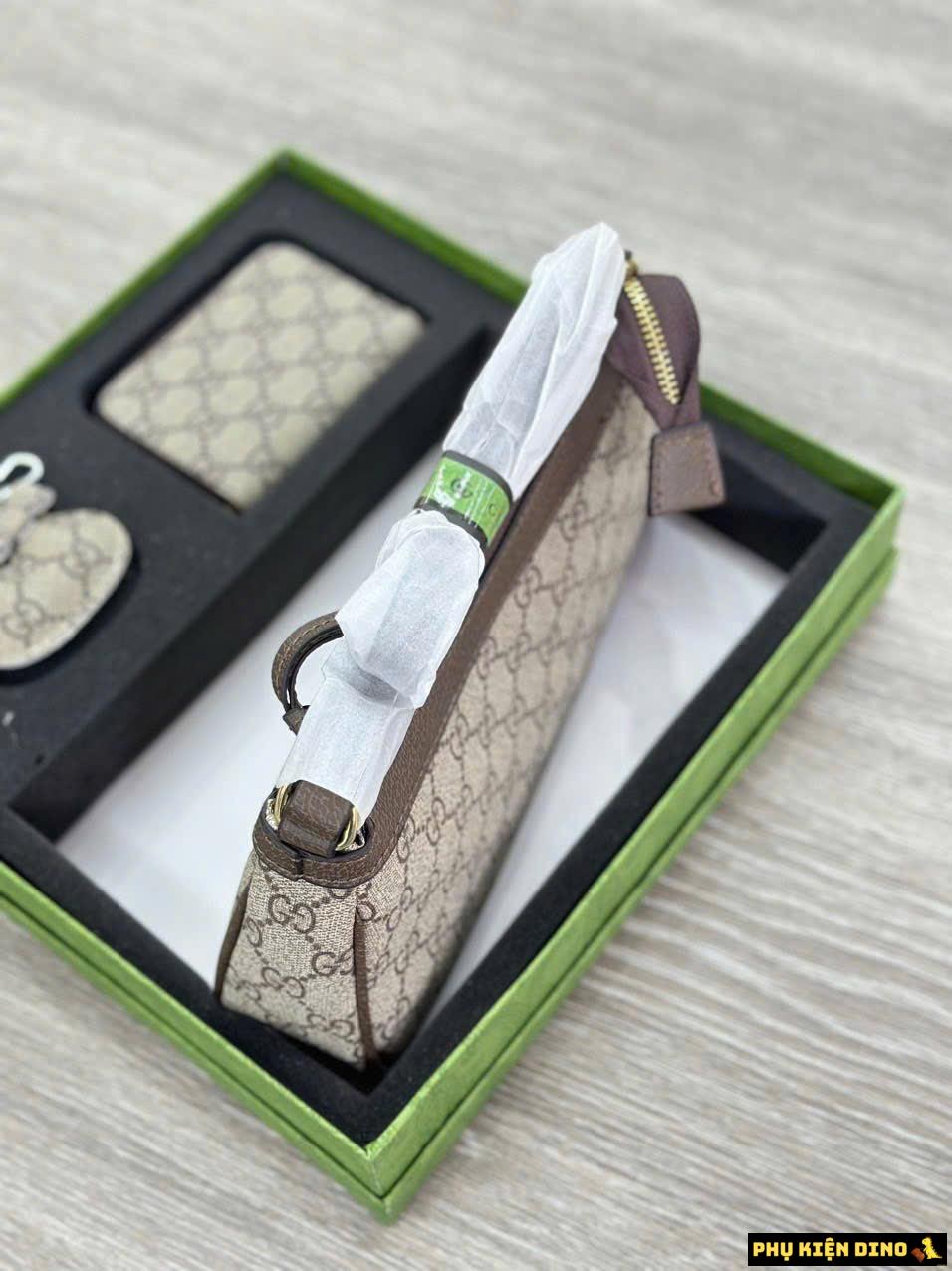 Túi Gucci Ophidia Hộp Quà Tặng Kèm Ví Móc Khóa Fullbox Seal 8 Túi Gucci Ophidia Brown Fullbox Seal