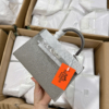 Túi Hermes Gray Màu Xám Size 22 Khóa Bạc 11 Túi Hermes Gray