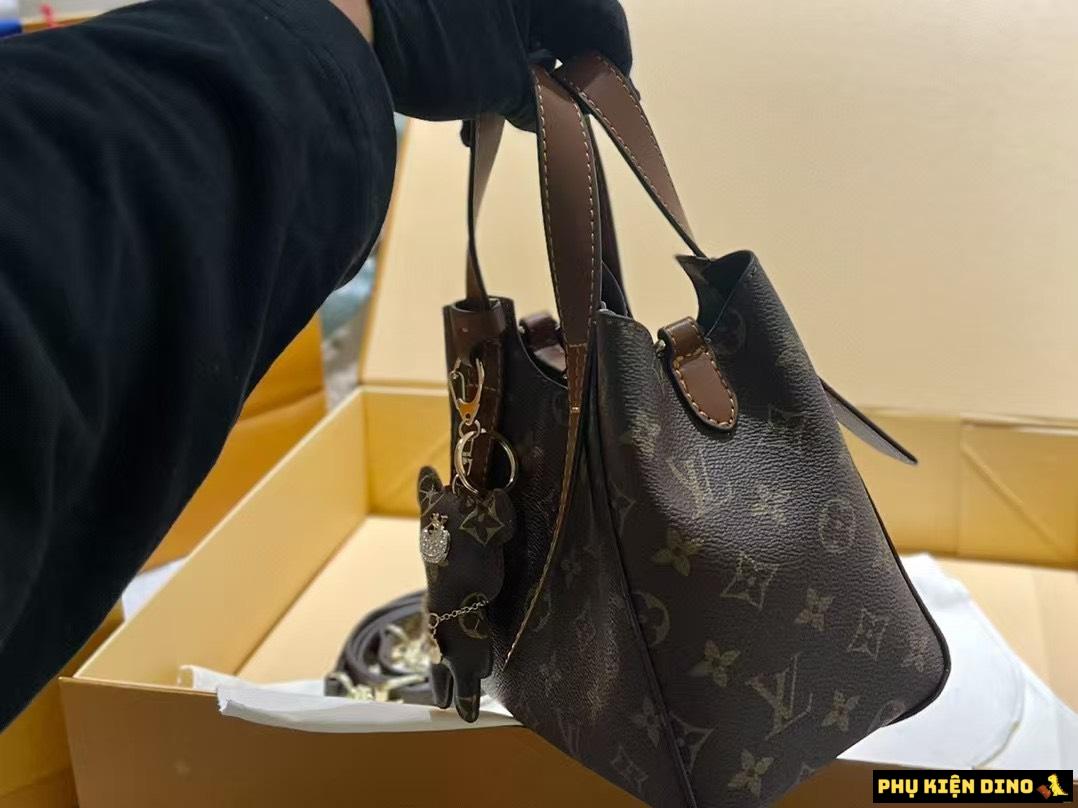 Túi LV Louis Vuitton Hai Quai Màu Nâu Đậm Và Nâu Vàng Fullbox 7 Túi LV Brown
