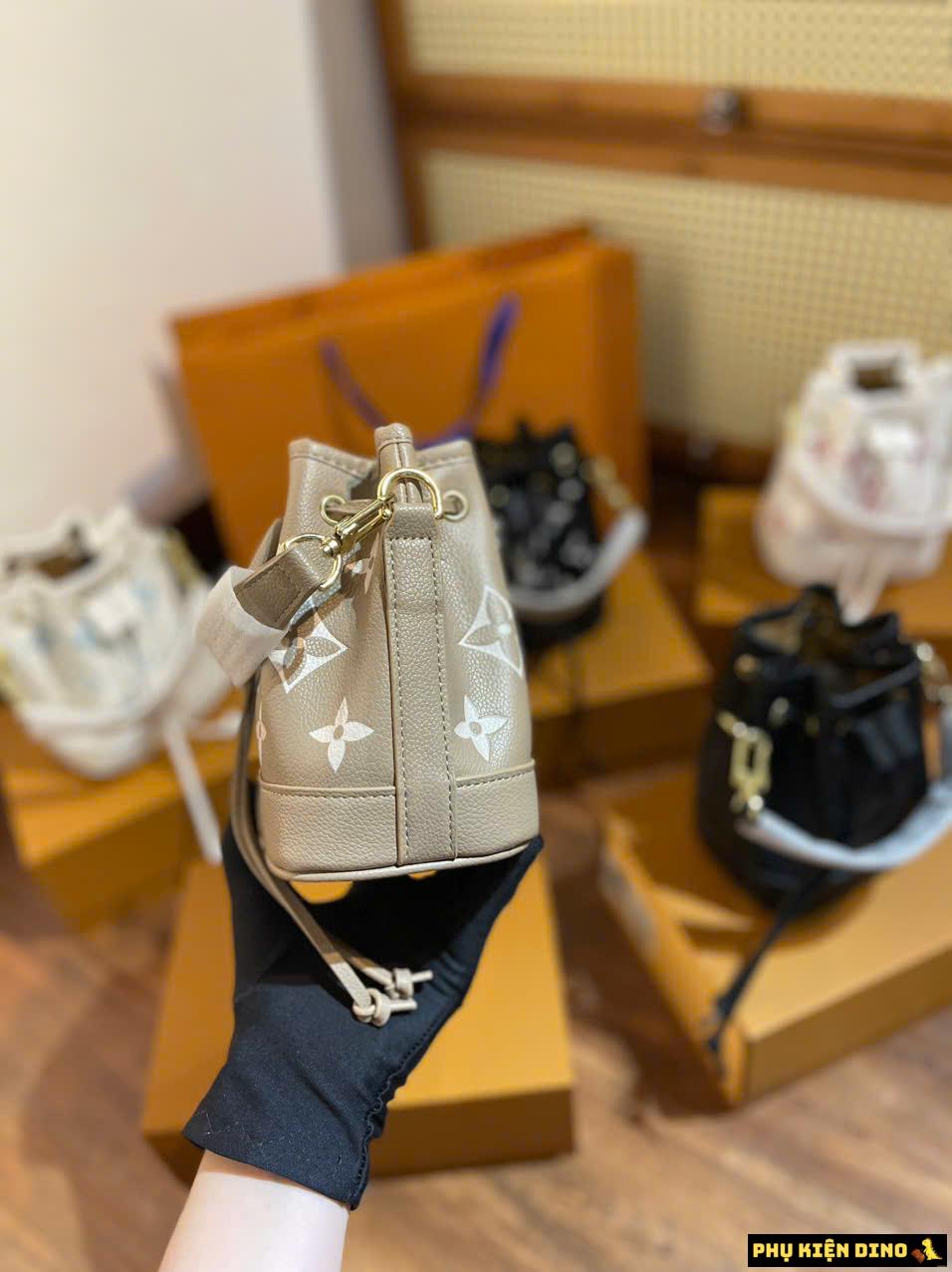 Túi LV Louis Vuitton Dây Rút Fullbox 5 Màu 8 Túi LV Louis Vuitton Dây Rút Fullbox Màu Nâu