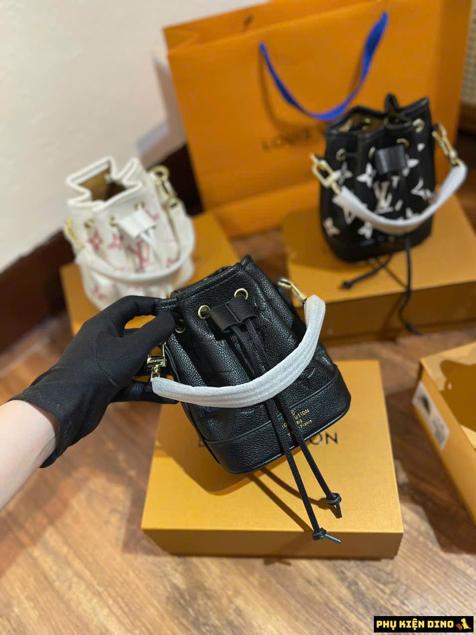 Túi LV Louis Vuitton Dây Rút Fullbox 5 Màu 4 Túi LV Louis Vuitton Dây Rút Màu Đen