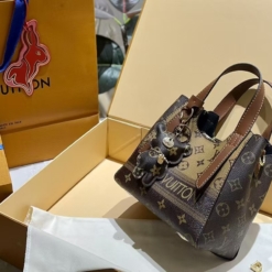 Túi LV Louis Vuitton Hai Quai Màu Nâu Đậm Và Nâu Vàng Fullbox