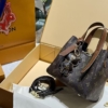 Túi LV Louis Vuitton Hai Quai Màu Nâu Đậm Và Nâu Vàng Fullbox 10 Túi LV Louis Vuitton Hai Quai Nâu Vàng Fullbox