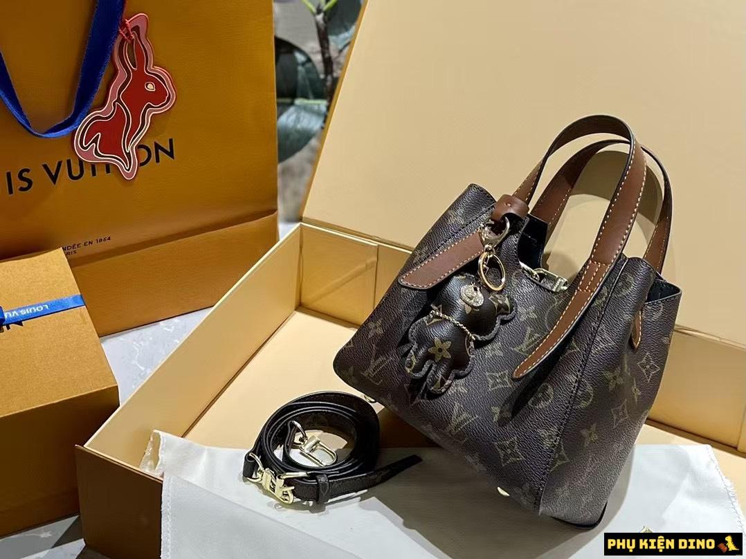 Túi LV Louis Vuitton Hai Quai Màu Nâu Đậm Và Nâu Vàng Fullbox 2 Túi LV Louis Vuitton Hai Quai Nâu Vàng Fullbox