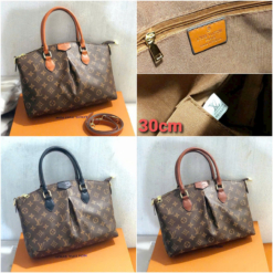 Túi LV Louis Vuitton Palermo Size 32 Fullbox Quai Đen Và Nâu