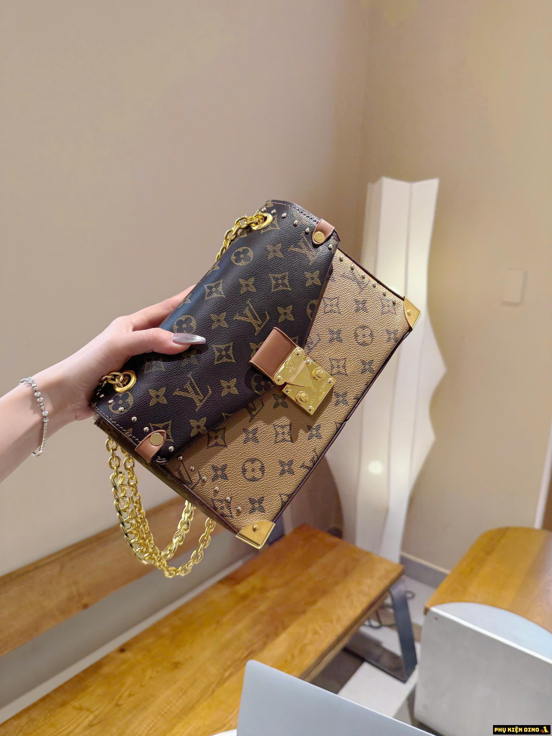 Túi LV Louis Vuitton Pochette Métis Monogram Reverse Màu Nâu 1 Túi LV Louis Vuitton Pochette Métis