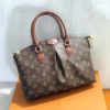 Túi LV Louis Vuitton Palermo Size 32 Fullbox Quai Đen Và Nâu 8 Túi LV Louis Vuitton Quai Nâu Size 32