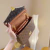 Túi LV Louis Vuitton Pochette Métis Monogram Reverse Màu Nâu 14 Túi LV Pochette Métis Màu Nâu