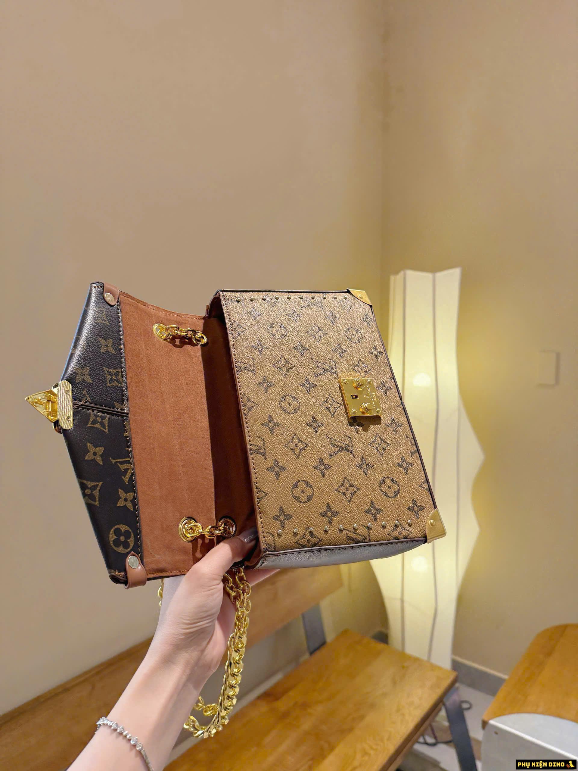 Túi LV Louis Vuitton Pochette Métis Monogram Reverse Màu Nâu 4 Túi LV Pochette Monogram Reverse Brown