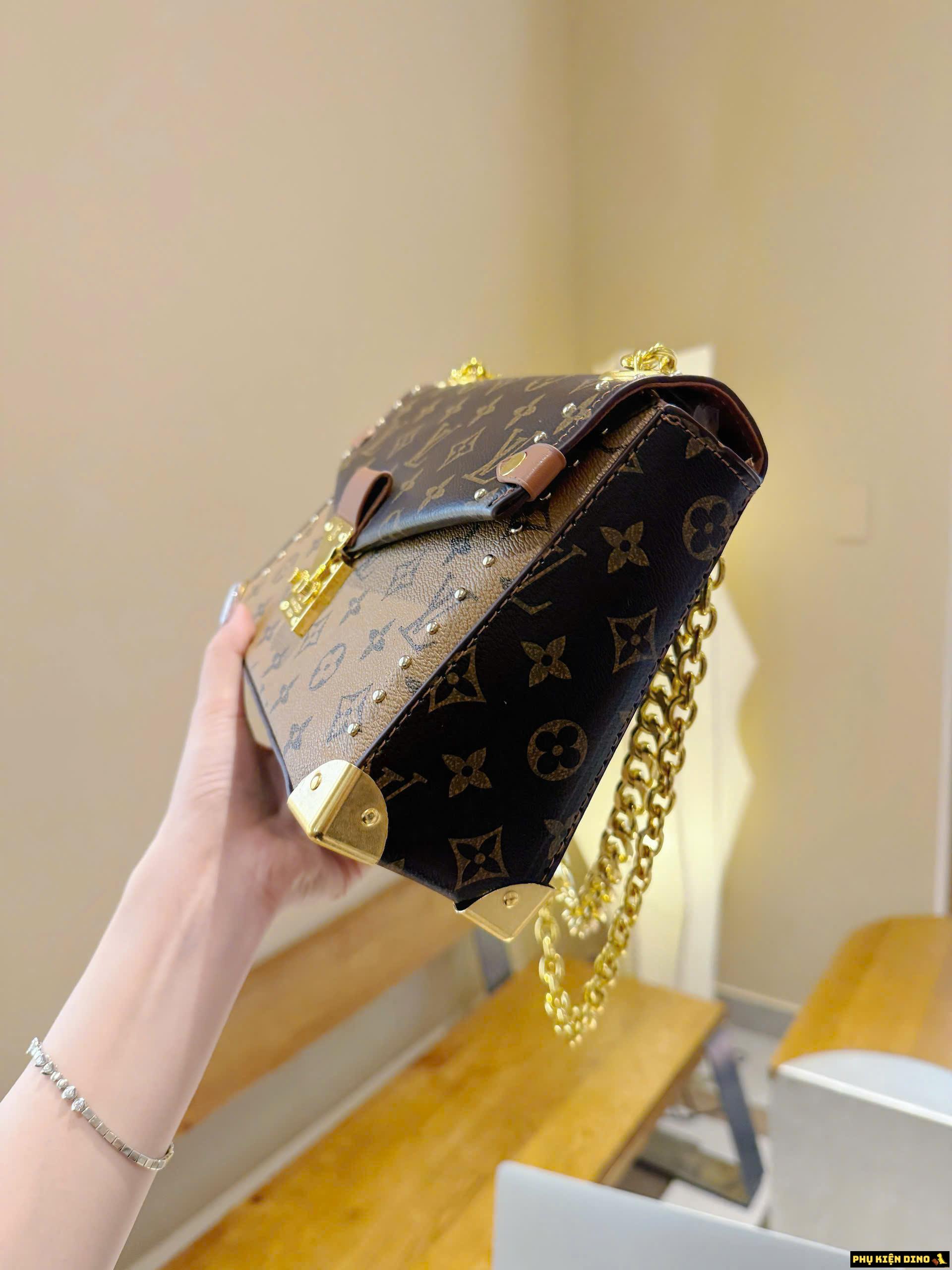 Túi LV Louis Vuitton Pochette Métis Monogram Reverse Màu Nâu 3 Túi LV Pochette Monogram Reverse Màu Nâu