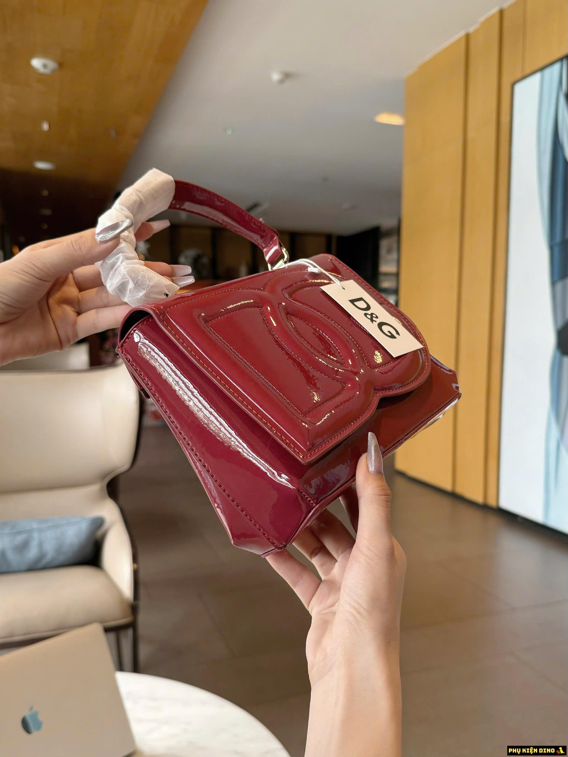 Túi Nữ Dolce & Gabbana DG Logo Bag Red Black 5 Túi Nữ Dolce & Gabbana DG Màu Đỏ