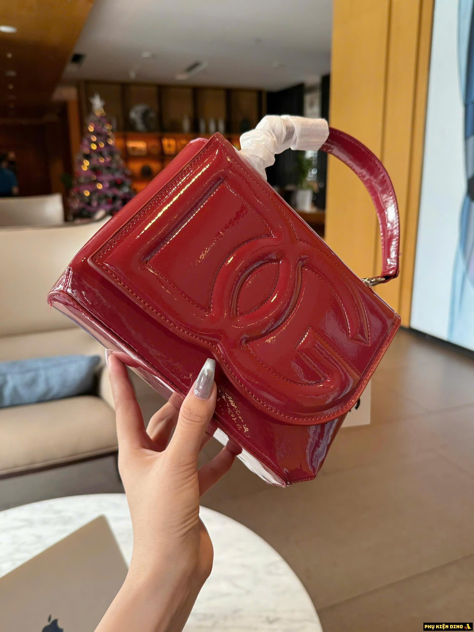 Túi Nữ Dolce & Gabbana DG Logo Bag Red Black 3 Túi Nữ Dolce & Gabbana Red