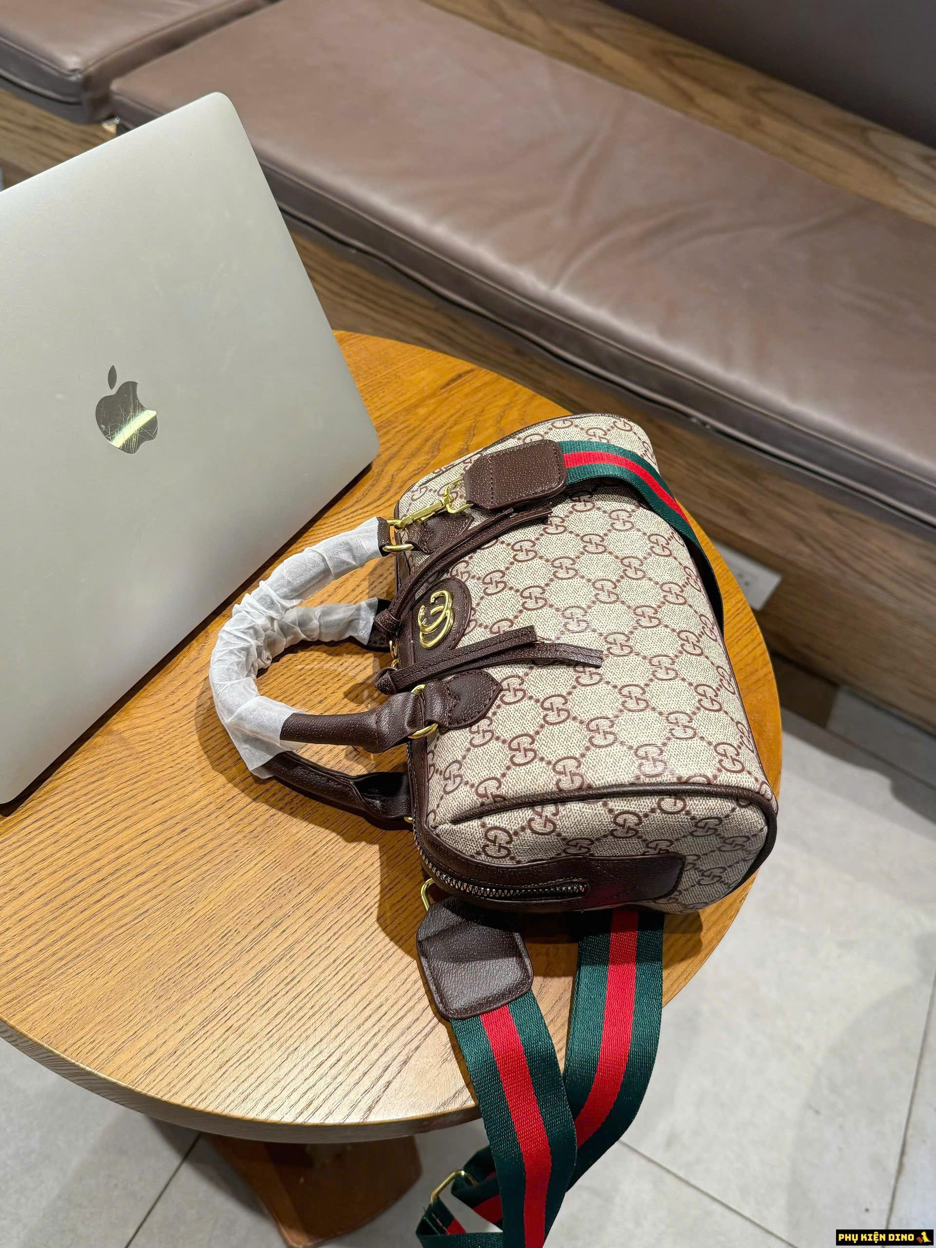 Túi Gucci Dáng Trống Dây To Size 20 4 Túi Trống Gucci Màu Nâu