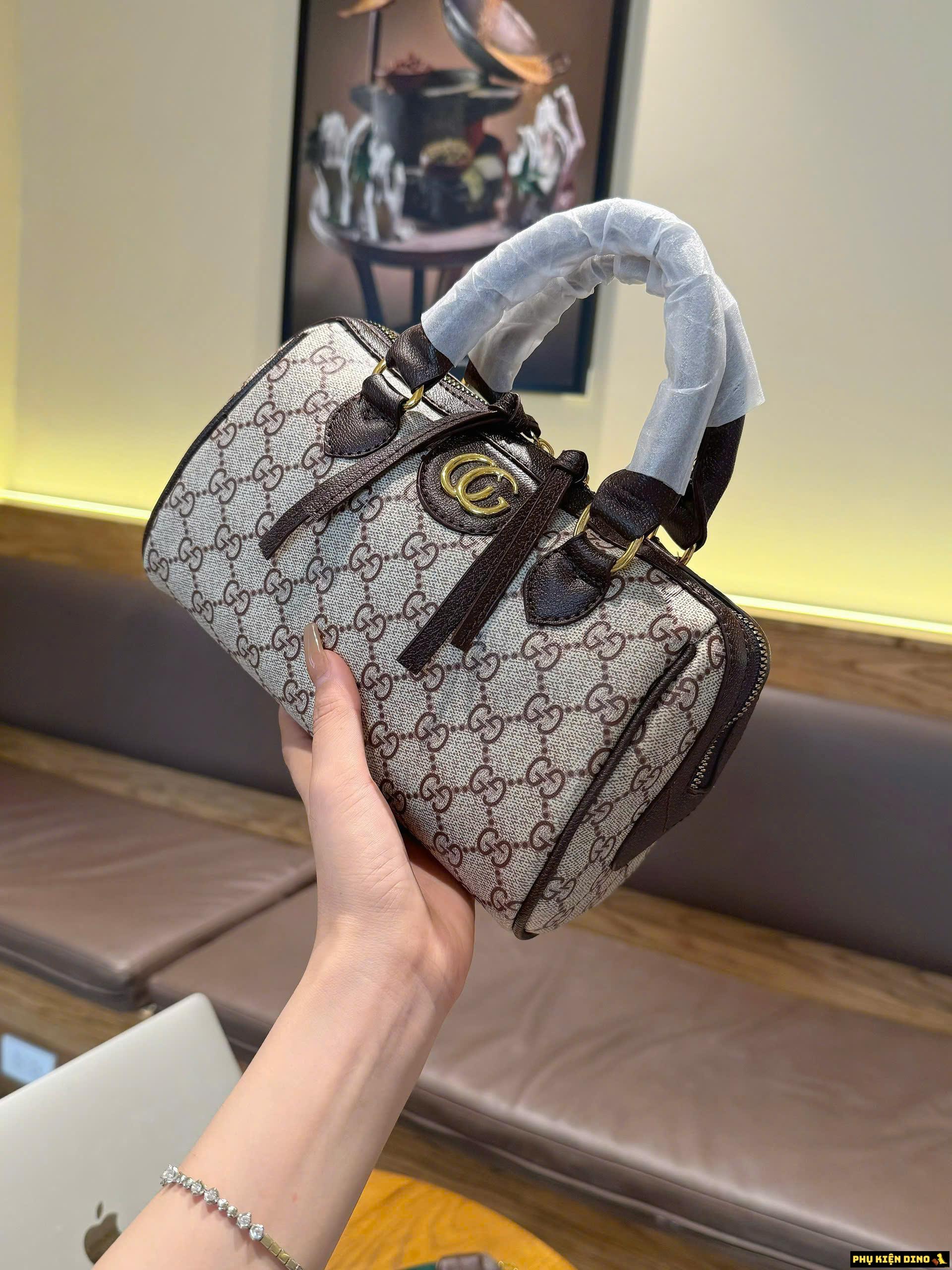 Túi Gucci Dáng Trống Dây To Size 20 3 Túi Trống Gucci Mini Nâu