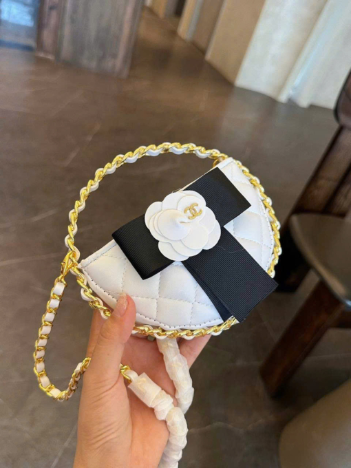 tui xach chanel 23k hoa tra dang bau mini