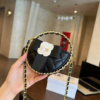 Túi Xách Chanel 23k Hula Hoop Màu Đen Hoa Trà