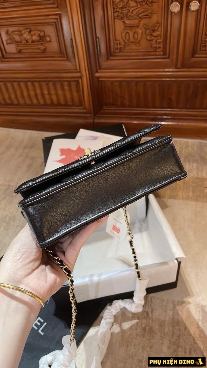 Túi Xách Nữ Chanel Woc Quai Kiềng Size 20 Fullbox 2 Màu Trắng Đen 11 Túi Xách Nữ Chanel Woc Black