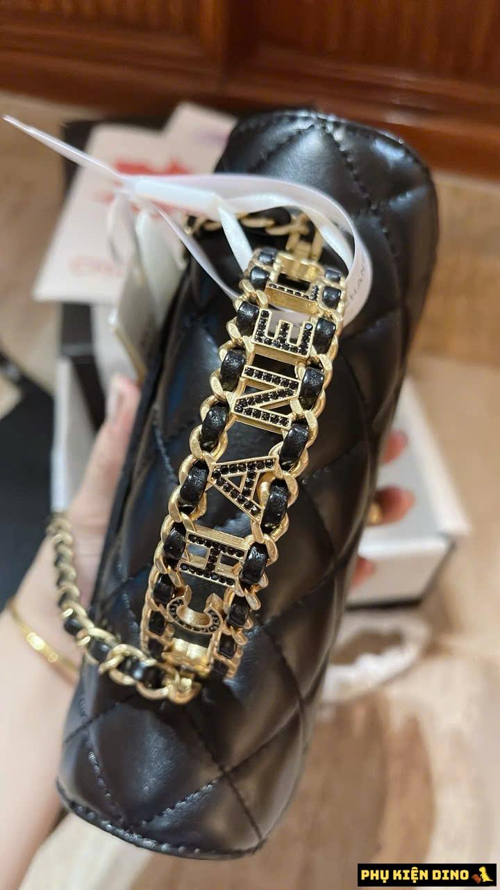 Túi Xách Nữ Chanel Woc Quai Kiềng Size 20 Fullbox 2 Màu Trắng Đen 8 Túi Xách Nữ Chanel Woc Quai Kiềng Size 20 Black Fullbox
