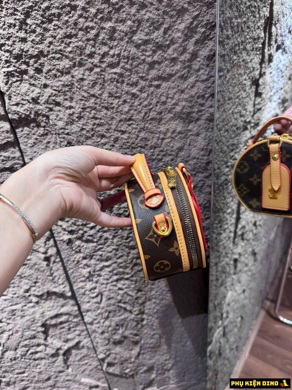Túi xách nữ hiệu Louis Vuitton Petite Boite Brown
