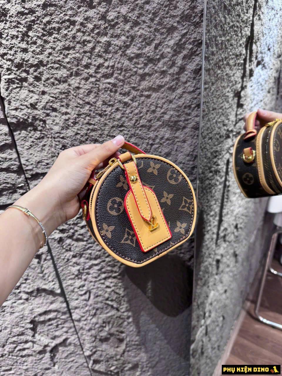 Túi xách nữ hiệu Louis Vuitton Petite Boite màu Nâu