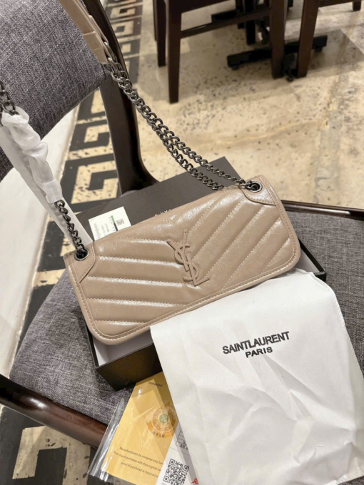 Túi Xách Nữ YSL Saint Laurent Brown Fullbox