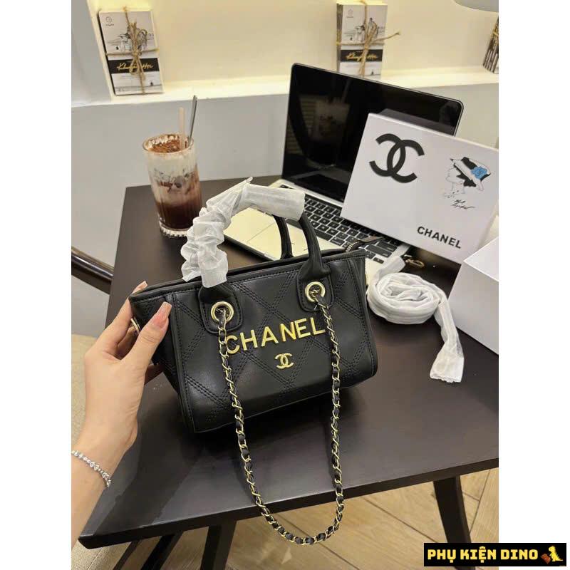 Túi Xách Tay Đeo Chéo Chanel Tote Mini Black 2 Túi Xách Tay Đeo Chéo Chanel Tote Mini Màu Đen