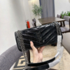Túi Xách Nữ YSL Saint Laurent Dáng Dài Đen Nâu Trắng Fullbox 12 Túi YSL Saint Laurent Black Fullbox