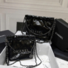 Túi Chanel 22 Mini Black Quai Ngọc Fullbox Nam Châm 12 Túi Chanel Classic Black Silver