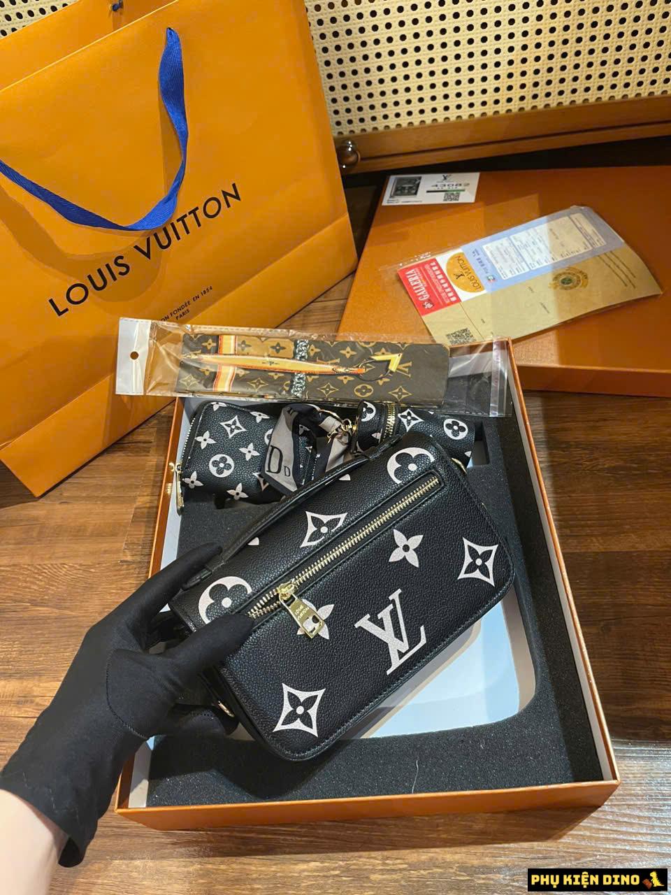 Set Túi Ví Louis Vuitton Pochette Metis East West Black M46596 8 Set Túi Ví Louis Vuitton LV Pochette Metis Màu Đen