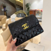 Túi Chanel Quai Kiềng Da Bóng Size 20 Màu Đỏ Đen 15 Túi Chanel Quai Kiềng Size 20 Đen Bóng