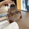 Túi Xách Nữ Đeo Vai Gucci LV Louis Vuitton Nâu 17 Túi Gucci Brown Họa Tiết Đeo Vai