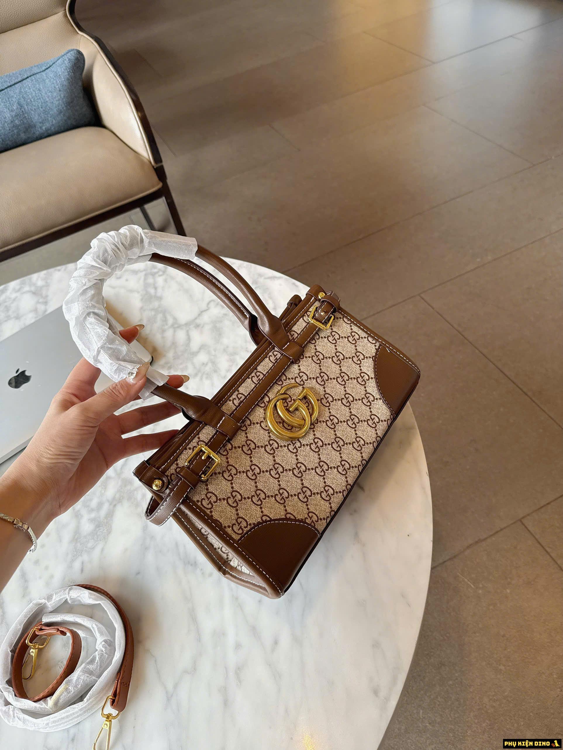 Túi Xách Nữ Đeo Vai Gucci LV Louis Vuitton Nâu 9 Túi Gucci Họa Tiết Đeo Vai