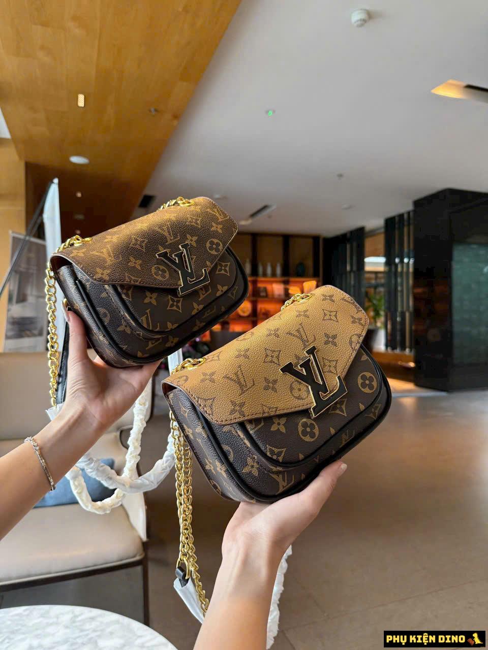 Túi Louis Vuitton LV Passy Monogram Canvas Brown M45592 1 Túi Louis Vuitton LV Passy Monogram Canvas Brown M45592