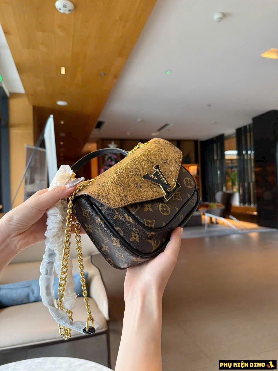 Túi Louis Vuitton LV Passy Monogram Canvas Brown M45592 3 Túi Louis Vuitton LV Passy Monogram Canvas Brown