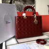 Túi Xách Công Sở Dior Da Bóng Size 32 Màu Đỏ Đen 10 Túi Xách Công Sở Dior Da Bóng Size 32 Màu Đỏ