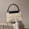 Túi Xách Nữ Charles & Keith CNK Arwen Quilted Braided Strap 15 Túi Xách Nữ CNK Arwen Quilted Braided Strap Màu Trắng