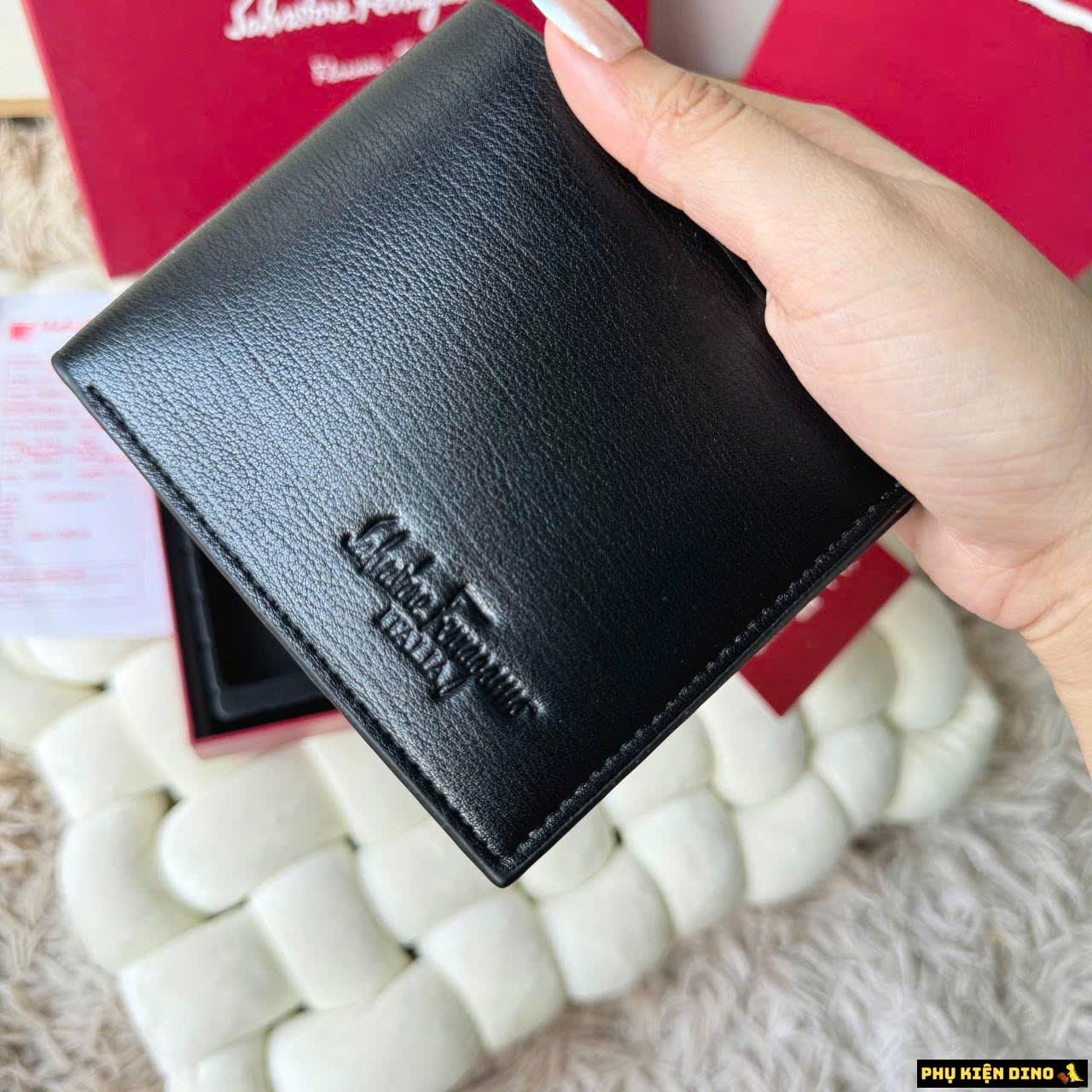 Hộp Quà Tặng Cho Nam Ví Và Dây Đai Lưng SALVATORE 3 Ví Nam