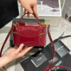 Túi Cốp Nữ YSL Saint Laurent Da Bóng Màu Đen Đỏ 10 Túi Cốp Nữ YSL Saint Laurent Da Bóng Màu Đỏ