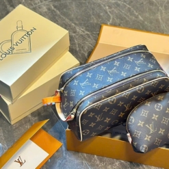Túi Louis Vuitton LV Dopp Kit Toilet Pouch M44494 Màu Nâu