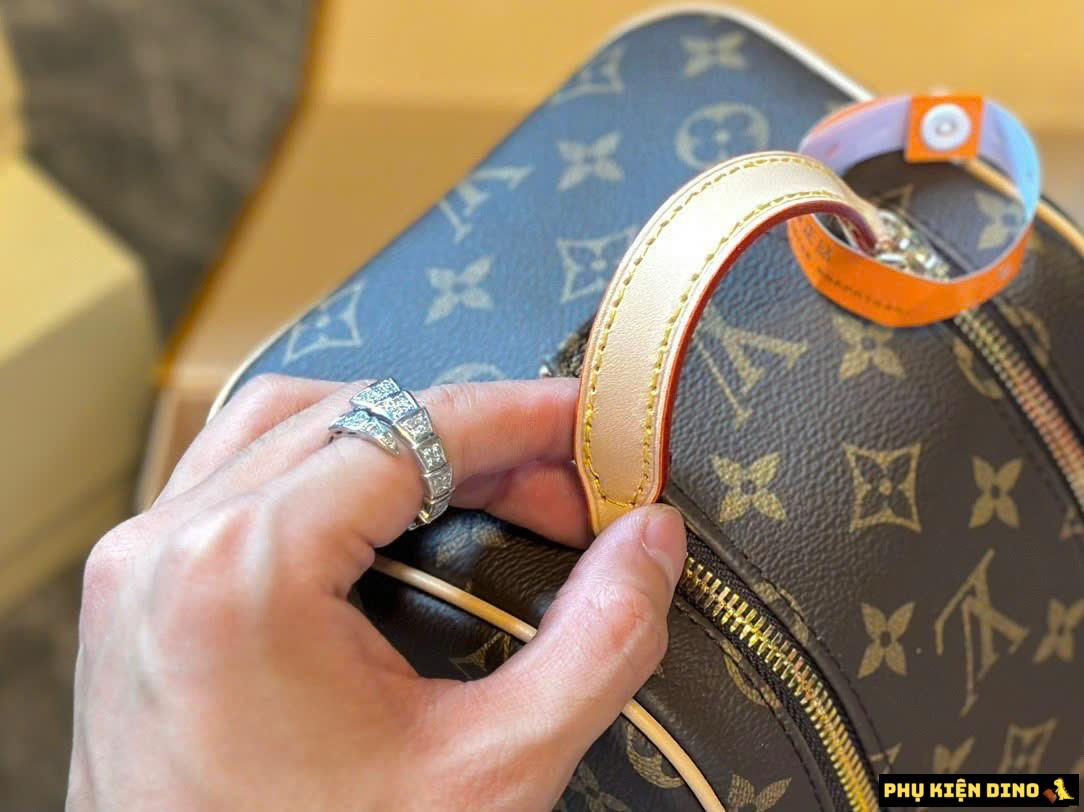 Túi Louis Vuitton LV Dopp Kit Toilet Pouch M44494 Màu Nâu 3 Túi Louis Vuitton Pouch Nâu