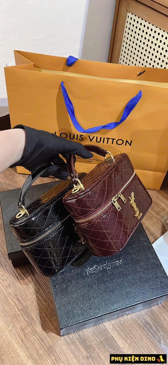 Túi Xách Nữ Cốp YSL Saint Laurent Black Red Da Bóng 4 Túi Xách Nữ Cốp YSL Saint Laurent da Bóng