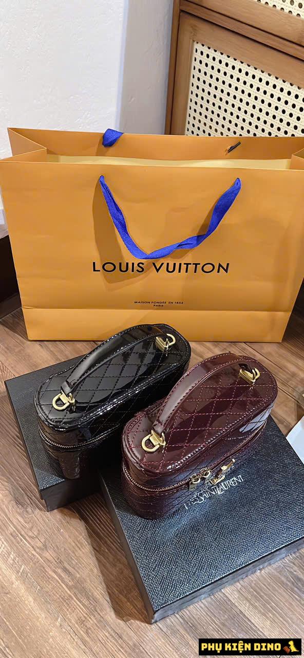 Túi Xách Nữ Cốp YSL Saint Laurent Black Red Da Bóng 3 Túi Xách Nữ Cốp YSL Saint Laurent Đỏ Đen