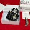 Túi Dior Small Lady Dior Bag Black Cannage Lambskin Butterfly 10 Túi Xách Tay Dior Lady Màu Đen Đính Bướm Fullbox