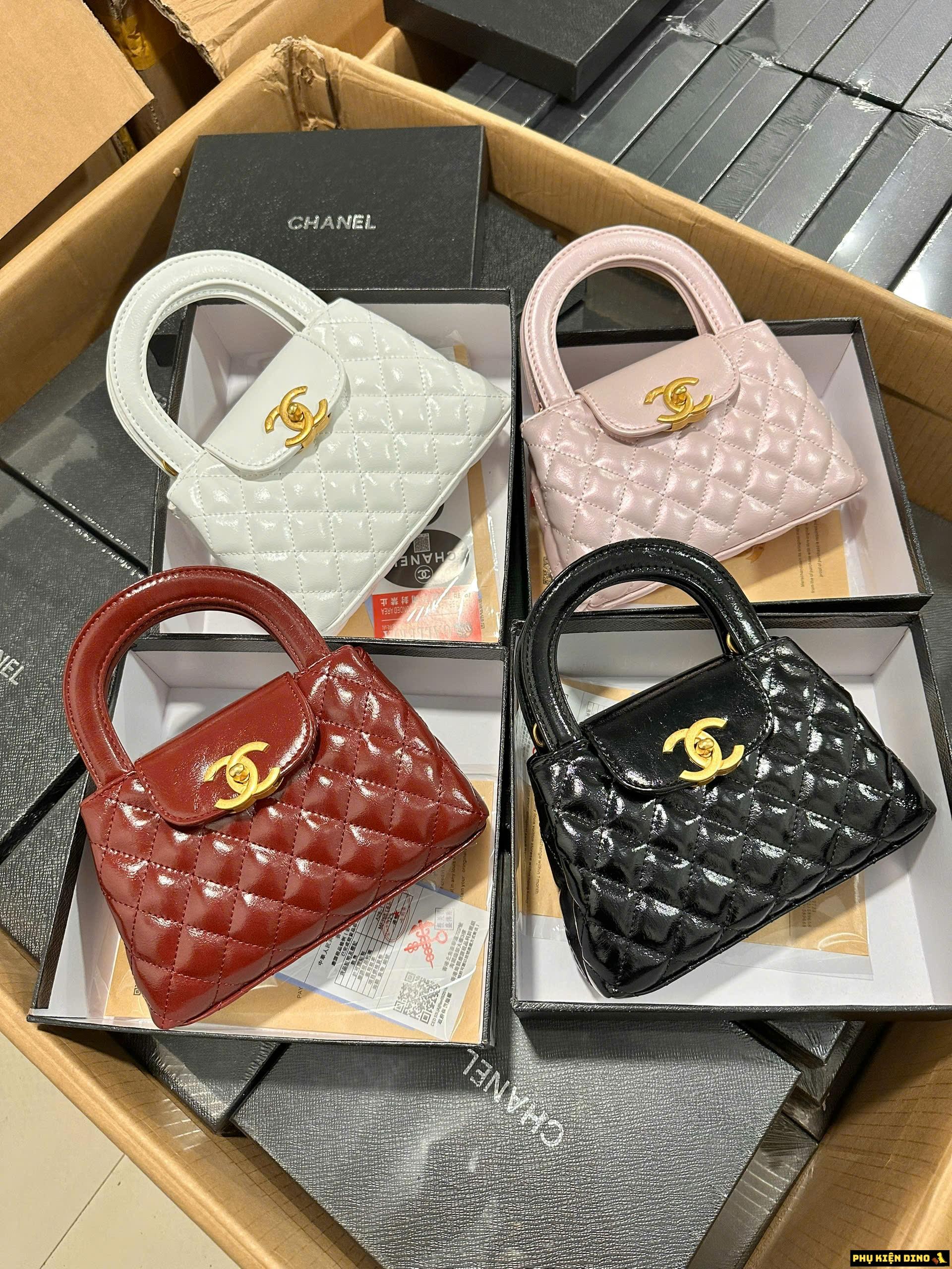 Túi Chanel Kelly Mini Bag Black Red White Pink Fullbox 1 Túi Chanel Kelly Mini Bag Black Red White Pink Fullbox